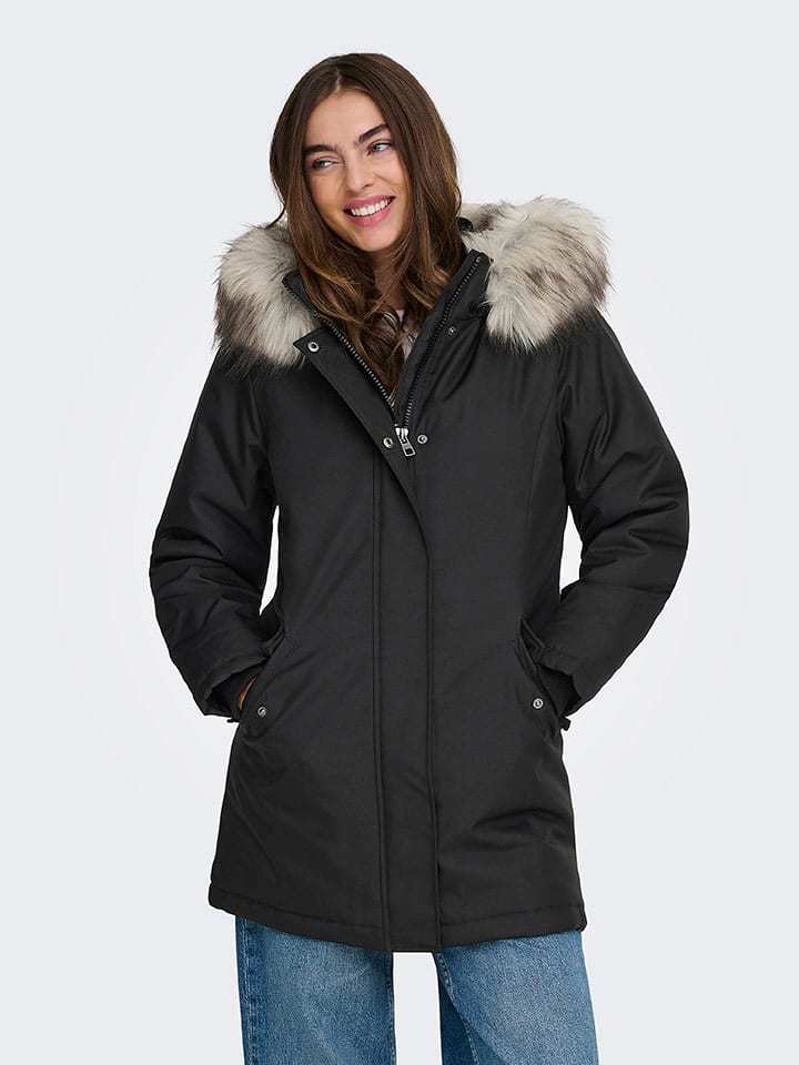 ONLY Parka in Schwarz - S