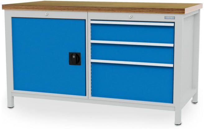Bedrunka+Hirth Établi R 24-24 avec 3 tiroirs et porte L×P×H 1500x750x959 mm (03.15.17V9A)