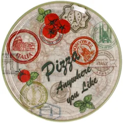 Pizzateller Charme Green - Moskau grün - 31cm - 04019#ZCHAV
