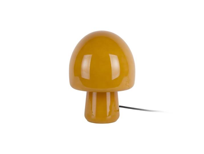 Lampe de table verre jaune 20x20x27cm