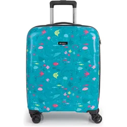 Gabol Acqua 4 Rollen Kabinentrolley 55 cm, Koffer, Mehrfarbig, Türkis
