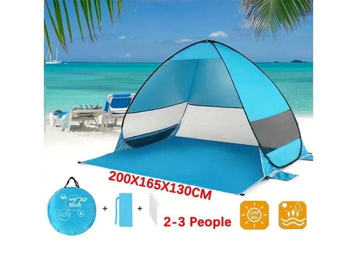 Tente de plage Pop Up, abri pare-soleil Portable, auvent de pêche de Camping en plein air, accessoires de Camping, Construction robuste