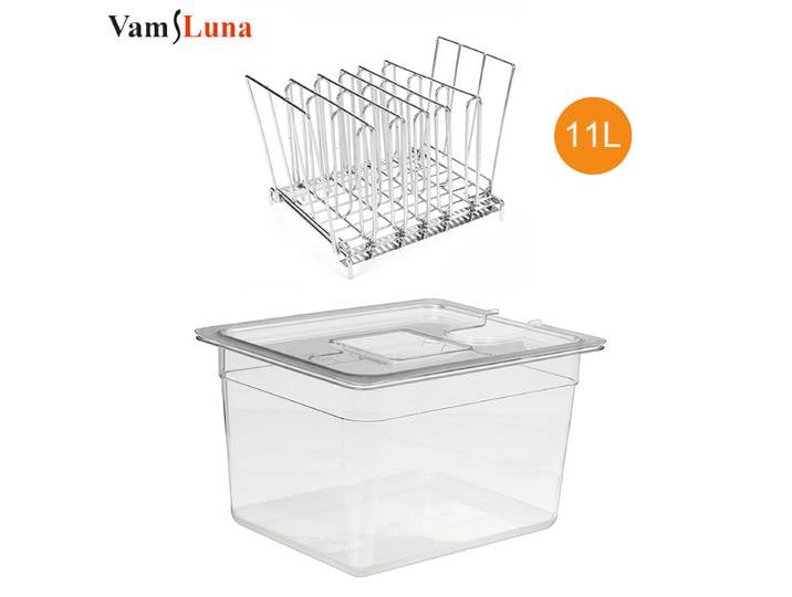 Conteneur Sous Vide 11L, support Sous Vide en acier inoxydable pour circulation Sous Vide, cuisson à Immersion, mijoteuse, outil de cuisson