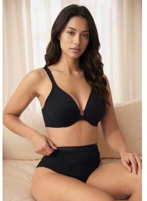 Plus Size Women's Leading Lady® The Adela T-Shirt Bra by Leading Lady in Black (Size 42 B)