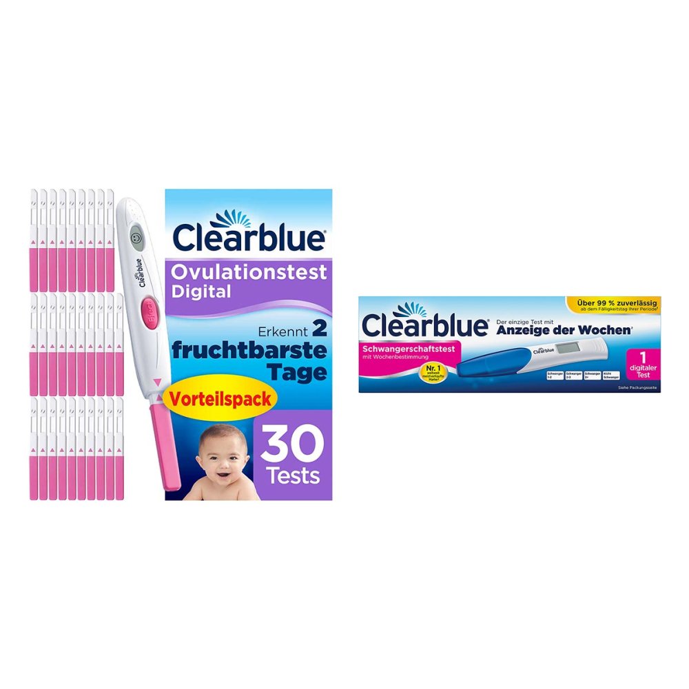 WICK Pharma - Zweigniederlassung der Procter & Gam Clearblue Schwangerschaftstest mit Wochenbestimmung + Ovulations 08103123