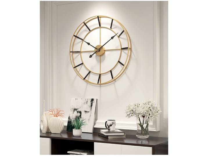 Horloge murale minimaliste moderne en fer, luxe abordable, 50cm