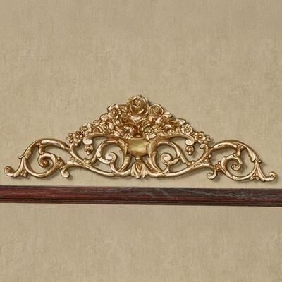 Touch of Class Giovana Wall Topper Gold , Gold