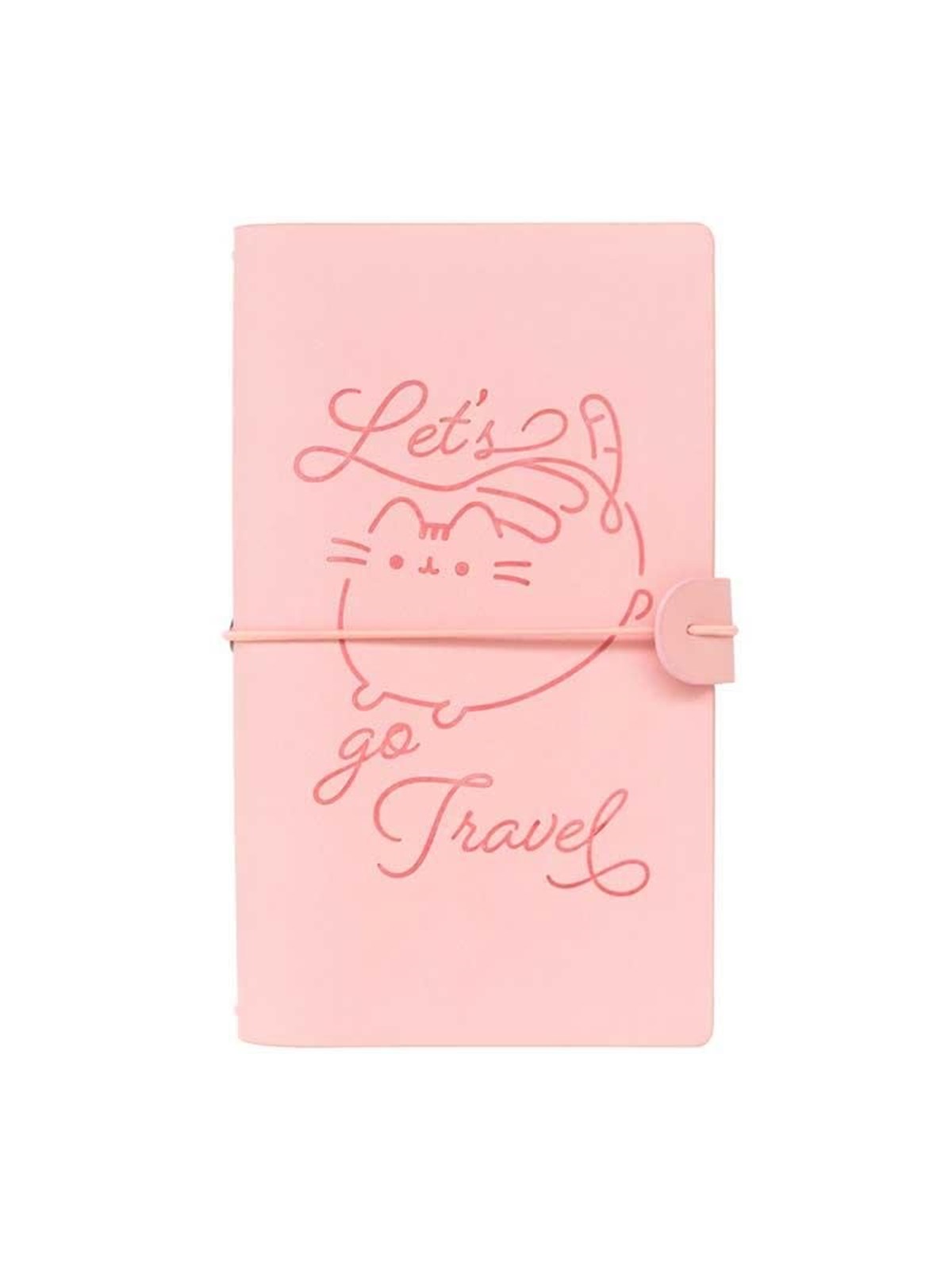 Pusheen - Leather Travel Notebook B6 - Pink