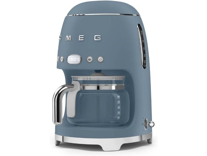 SMEG Filterkaffeemaschine DCF02SBMEU , storm blau, 1,25 l, 10, Kaffeemaschinen, Programmierbarer Auto-Start, Filterkaffeemaschine