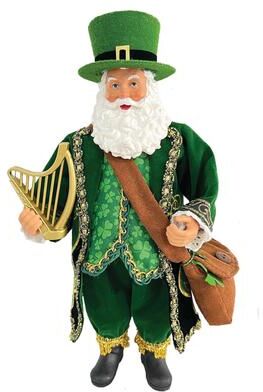 Santa's Workshop "10"" Irish Gentleman Santa"