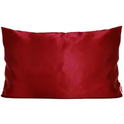 KISSENBEZUG Glanz Satin karmin-rot 40/60 cm