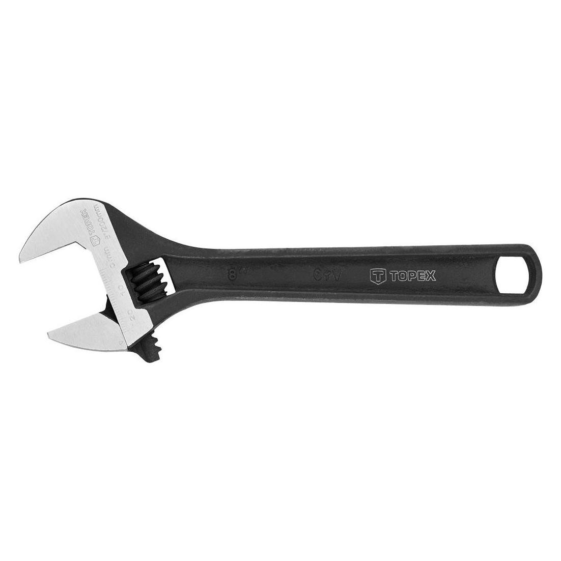 Topex verstellbarer schwedischer Schraubenschlüssel 200 mm Stahlgriff (35D556) (31 mm) (35D556)