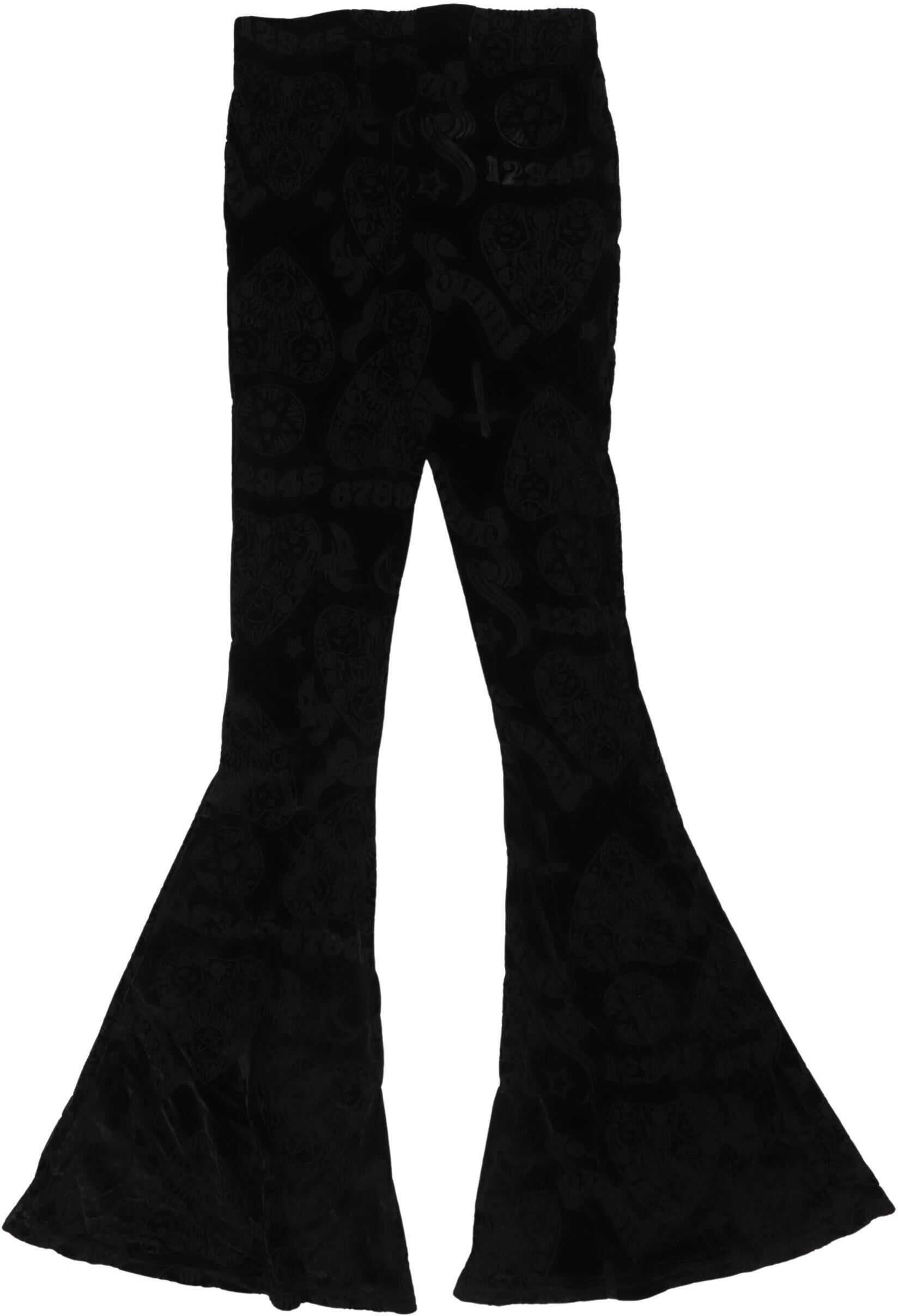 Banned Damen Stoffhose, Schwarz, Gr. XS, Elasthan / Synthetik - Second Hand