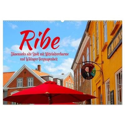Ribe, Dänemarks alte Stadt mit Mittelaltercharme und Wikinger-Vergangenheit (Wandkalender 2026 DIN A2 quer), CALVENDO Monatskalender