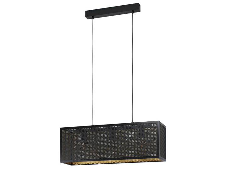 Eglo Hängeleuchte, Schwarz, Goldfarben, Metall, länglich, 20x110x73 cm, Lampen & Leuchten, Innenbeleuchtung, Hängelampen, Pendelleuchte
