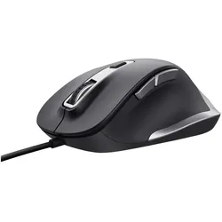TRUST Fyda Wired Comfort Mouse schwarz, ECO zertifiziert, USB