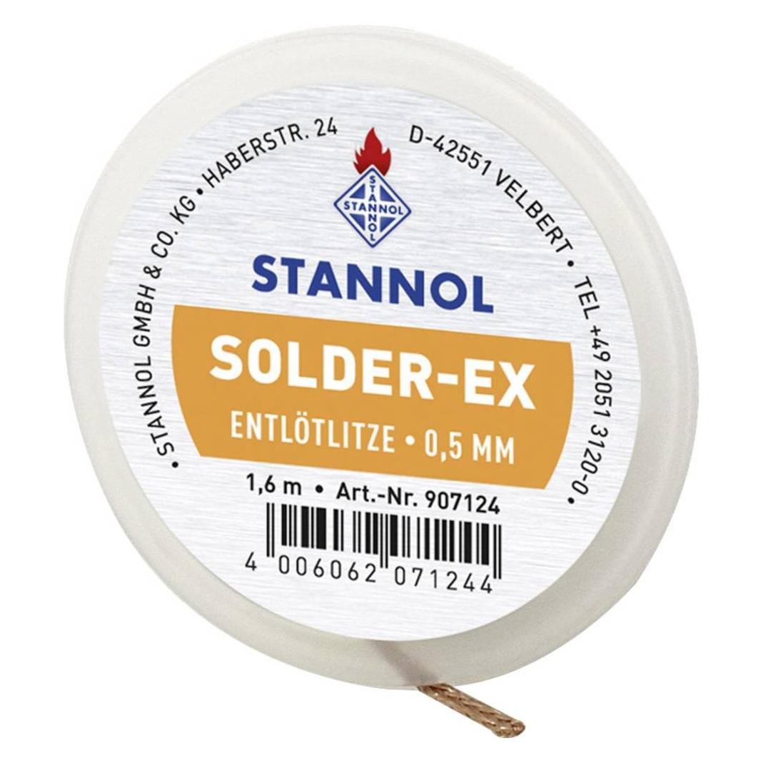 Stannol Solder-Ex Entlötlitze Länge 1.6 m (Entlötlitze) (907124)