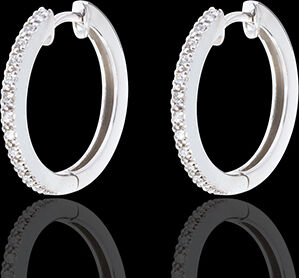 Edenly Creolen in Weissgold - 26 Diamanten