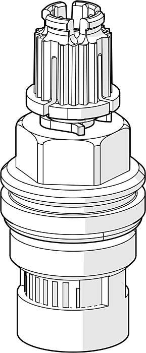 Hansa Keramikoberteil G1/2 rechts 90 59913457