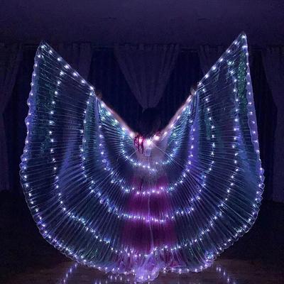 Uplifted Finds Belly Dance LED Isis Wings Fluorescent Butterfly Performance Costume white 3