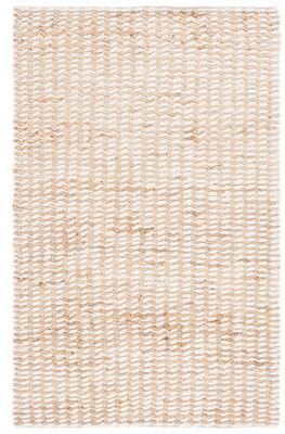 SAFAVIEH Handmade Natural Fiber Vanuschka Farmhouse Jute & Wool Rug