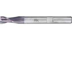 PFERD TOOLS Robotics VHM-Fräser Ø6mm, 2 Schneiden, 2xD, Radius 0,4mm, DLC-beschichtet, Schaft HA, Performance Aluminium - 23001010