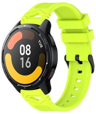 Everyday Crate Xiaomi Watch 22mm Silicone Watch Band Soft Dotted Quick Release Replacement Strap lime Green