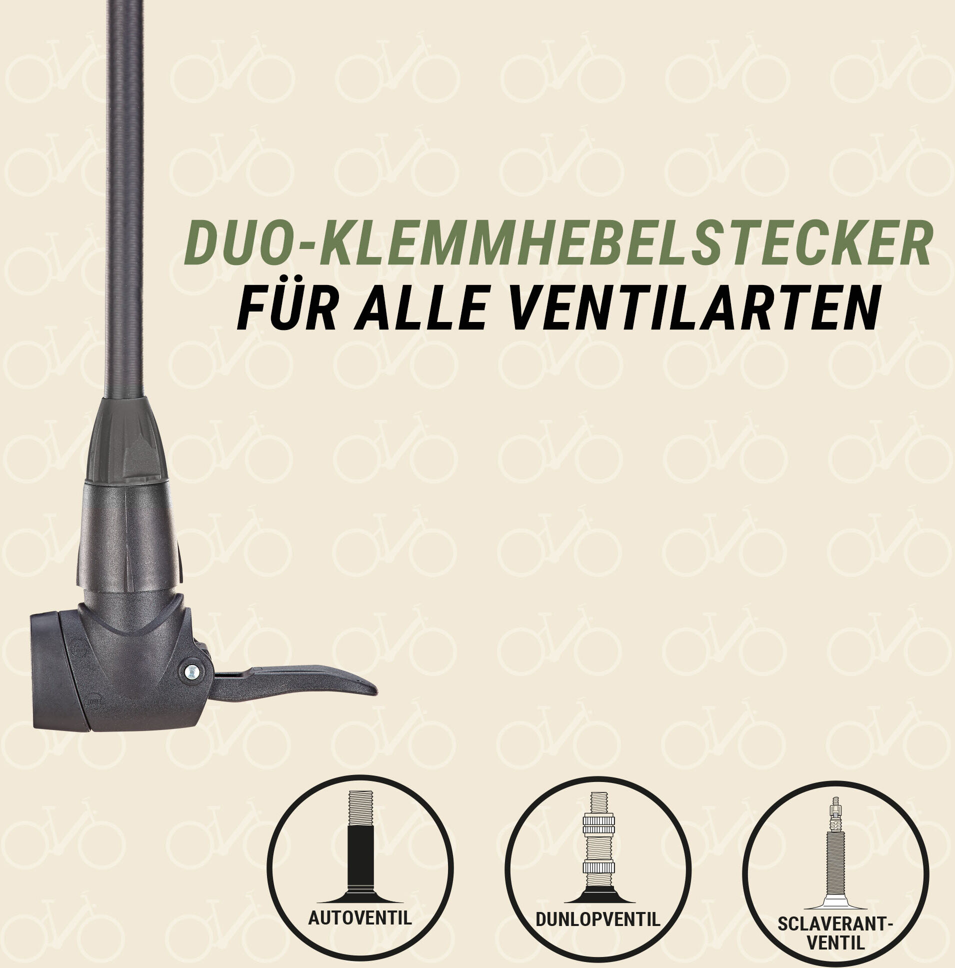 Fahrradpumpe PROPHETE "Prophete Fahrradpumpe", schwarz, PumpenL:69cm, L:69cm
