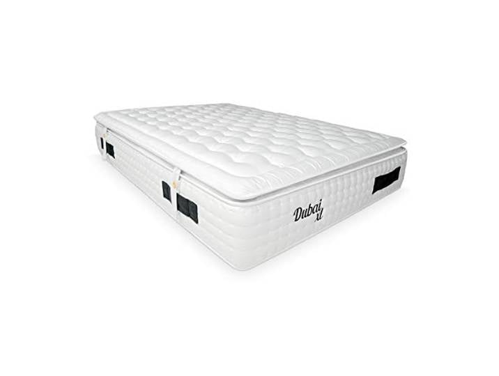 DUÉRMETE ONLINE Dubai XL Taschenfederkernmatratze + Viskose + Topper Luxus und Komfort Höhe 33 cm Naturviskose-Stoff, Weiß, 100 x 190 cm