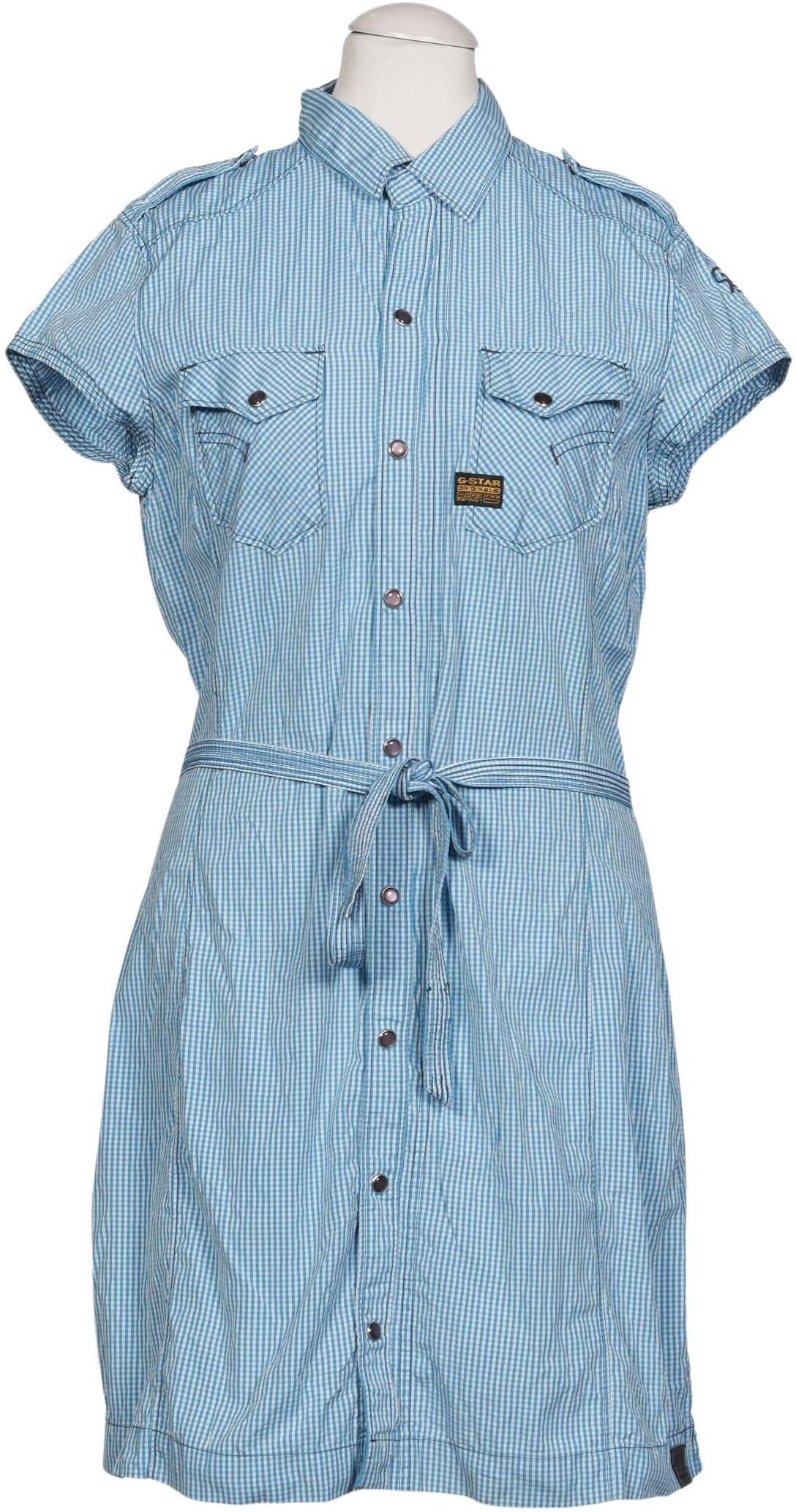 G Star RAW Damen Kleid, Hellblau, Gr. M, Baumwolle - Second Hand