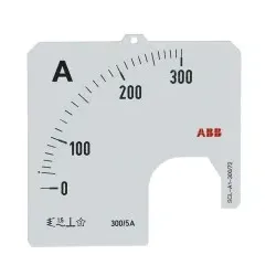 ABB SCL-A1-300/72 Amperemeter Skale Stromwandleranschluss 300/5A 2CSG112259R5011 SCLA130072