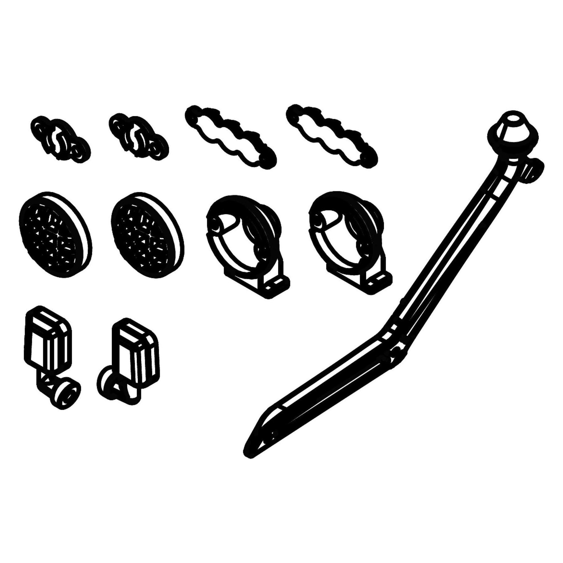 Amewi Scheinwerfer und Schnorchel RCX8 (021-17333009)