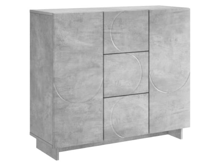 vidaXL Sideboard Betongrau 85,5 x 31 x 75 cm Holzwerkstoff Dieses Sideboard verfügt über eine glatte Oberflächenstruktur, Es bietet viel Platz, um deine Gegenstände organisiert