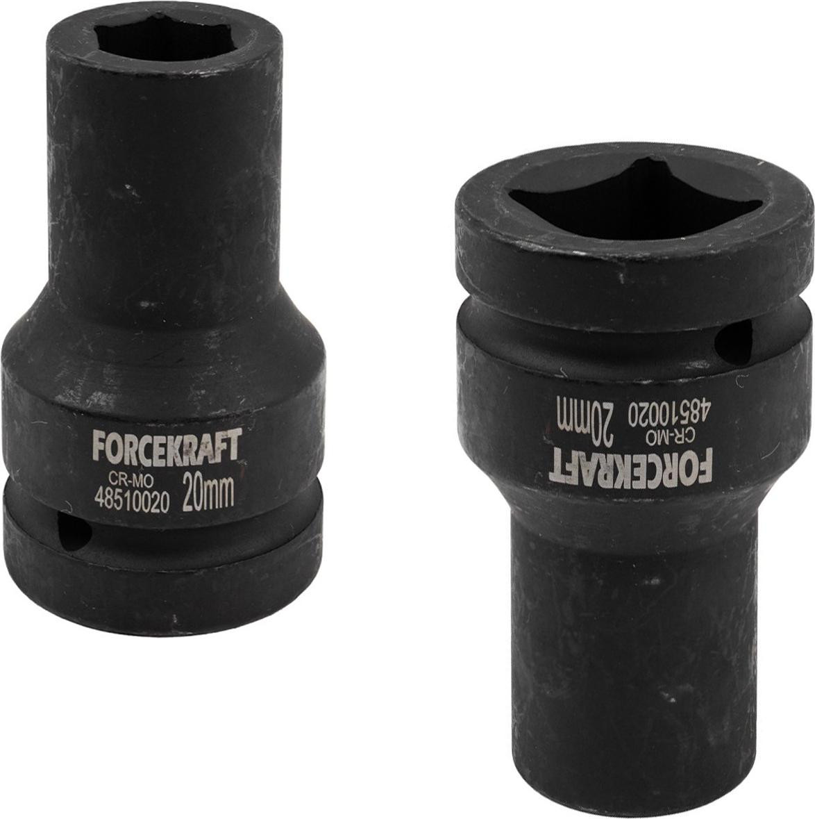 Forcekraft Slagmoersleutelbit 1 inch, 51 mm, zeskant