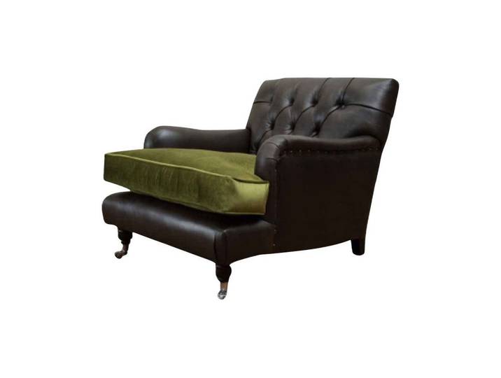 Xlmoebel Sessel Chesterfield Polstersofa aus Leder mit individuellem Design (Sessel), Hergestellt in Europa