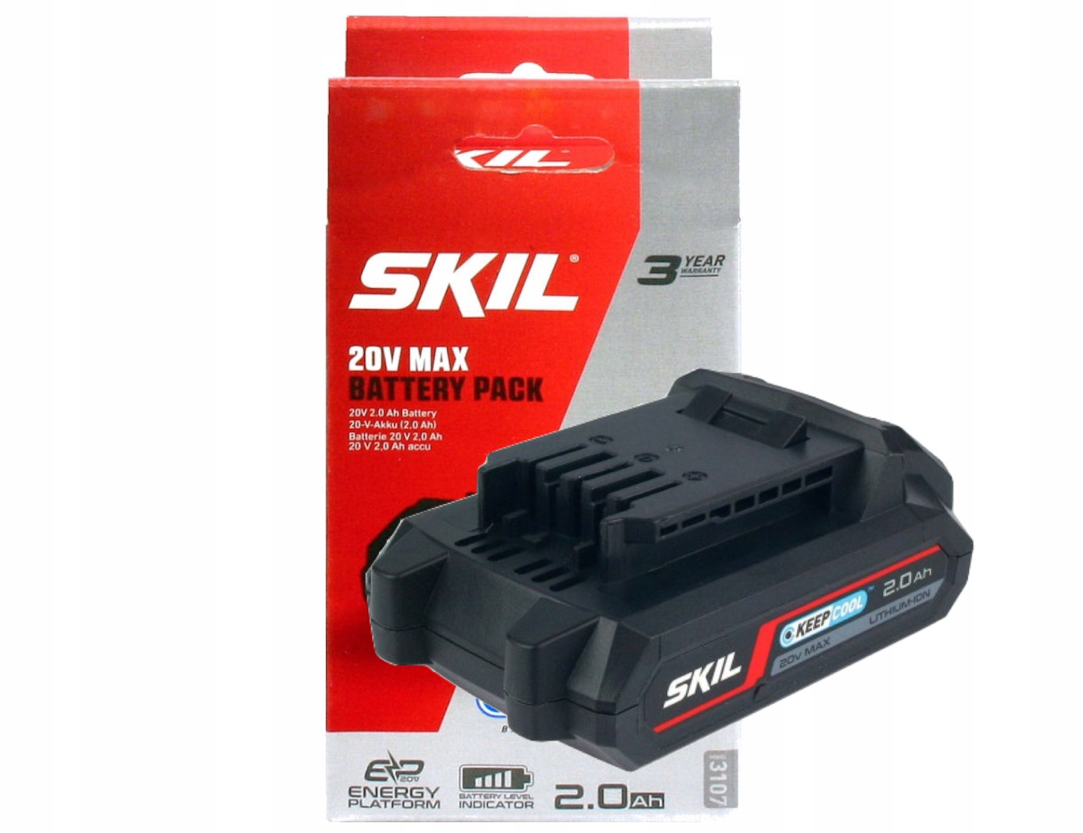 Skil BR1E3107AA Accu, zwart/rood, 1 stuk