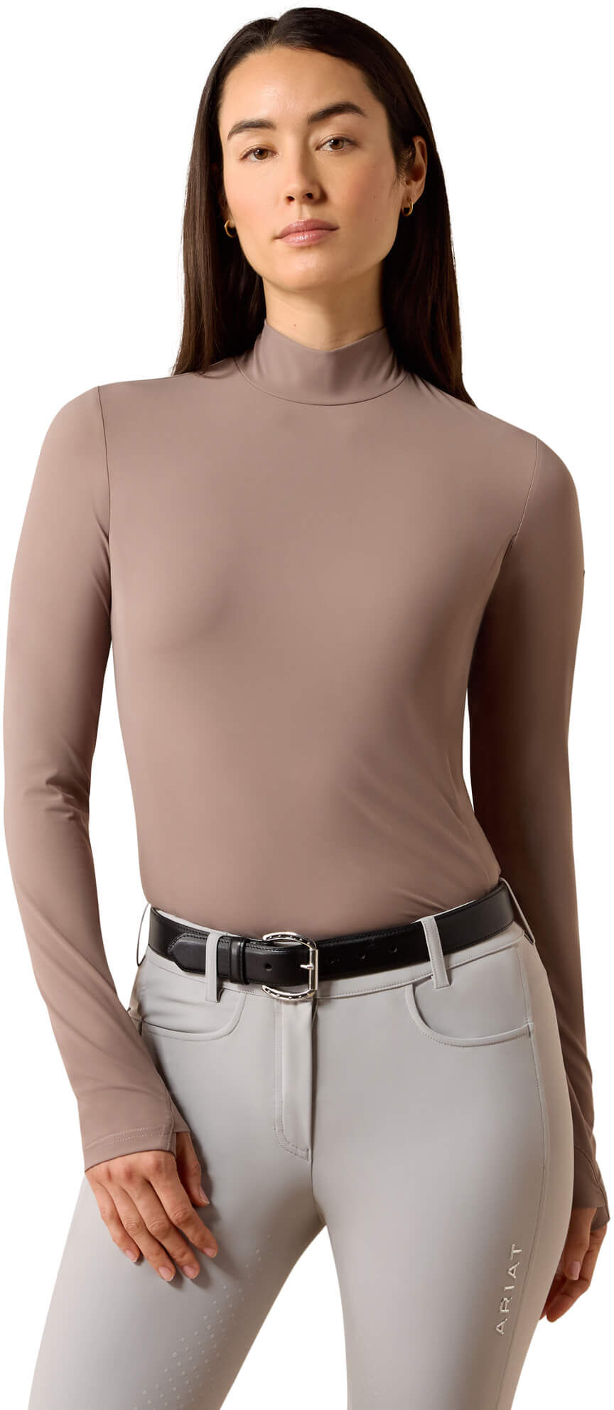 Women's SolVeil Baselayer in Iron, Size: Large by Ariat
