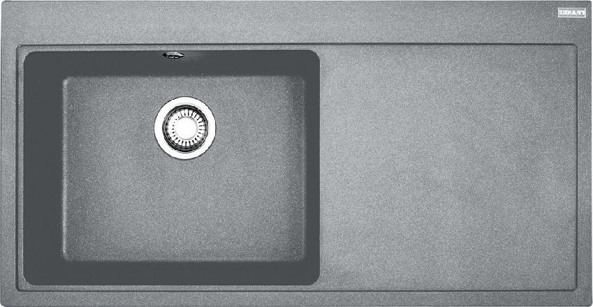Franke Mythos - Fragranit Spülbecken MTG 611/2, 1000x515 mm, steingrau 114.0150.007
