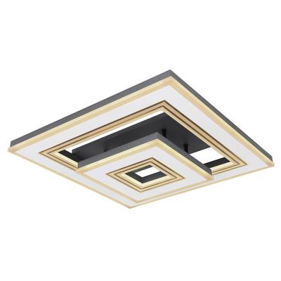 GLOBO LIGHTING LED Deckenleuchte "JACK", gold (weiß), 1 Stk., Leuchten, Deckenlampe/quadratisch/Wohnzimmer/Schlafzimmer/modern, LED Deckenleuchte