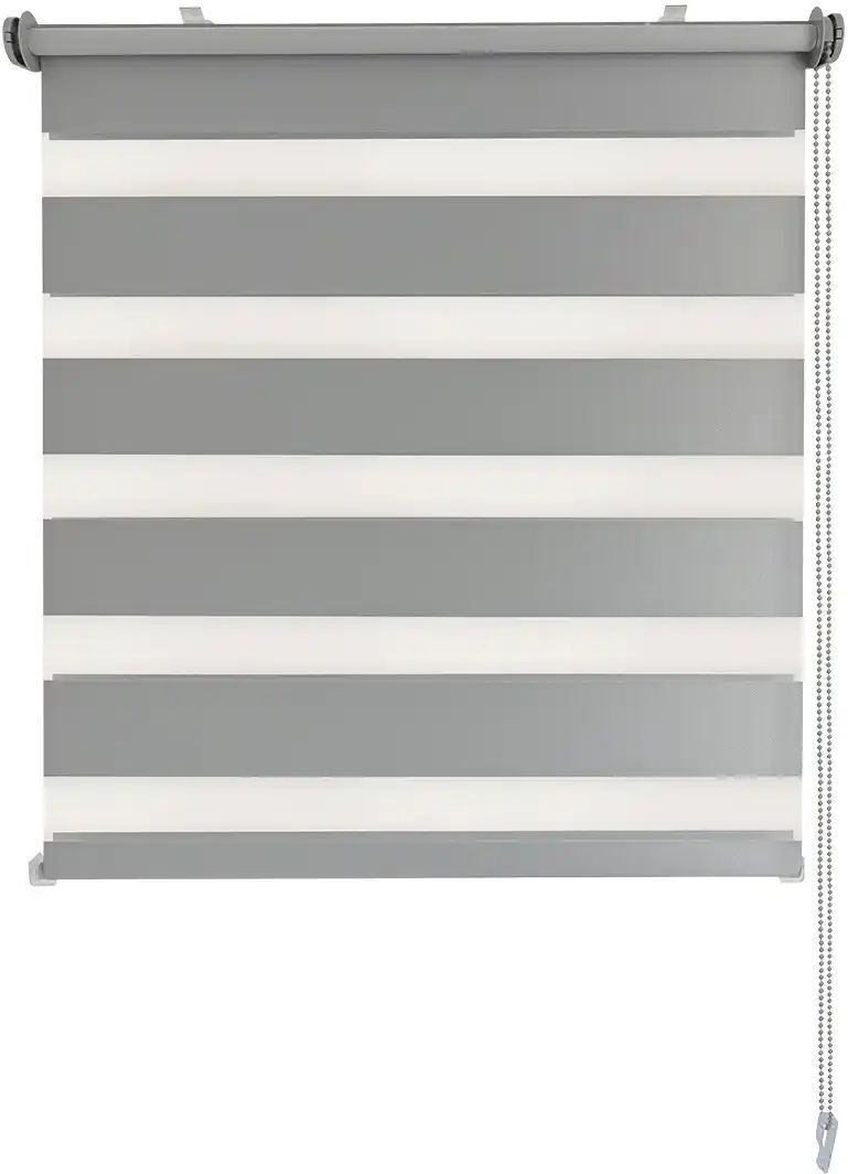 como Seitenzugrollo  D&N Duorollo Blackout ¦ grau ¦ Synthetische Materialien ¦