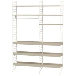 Großes Standregal funktional Beige