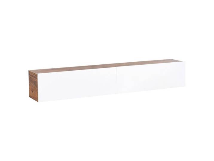 Meuble TV mural GLADSTONE Marron/blanc