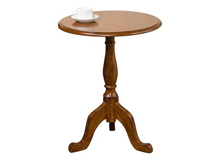 ZMYJTO Couchtisch, runder Beistelltisch, Vintage-Holz, Wohnzimmertische, Sofa-Beistelltisch für Kaffee, Snacks – robuster und langlebiger Nachttisch für Schlafzimmer oder Büro, einfache Montage (Gr