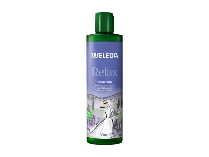 Weleda Relax douchecrème - geur van lavendel, bergamot &amp; vetiver - behoudt natuurlijke vochtbalans - 100% natuurlijke ingrediënten - 400 ml