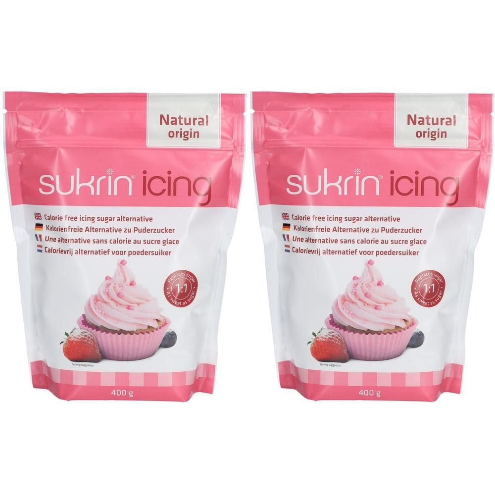 Sukrinmelis Puderzucker 2x 2x400 g Pulver