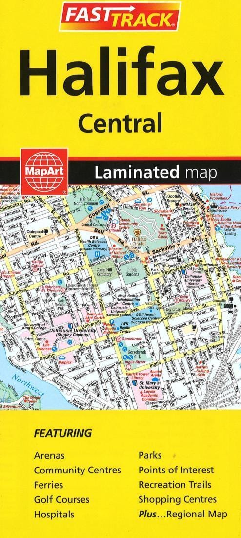 Carte laminée Halifax Fast Track   Canadian Cartographics Corporation