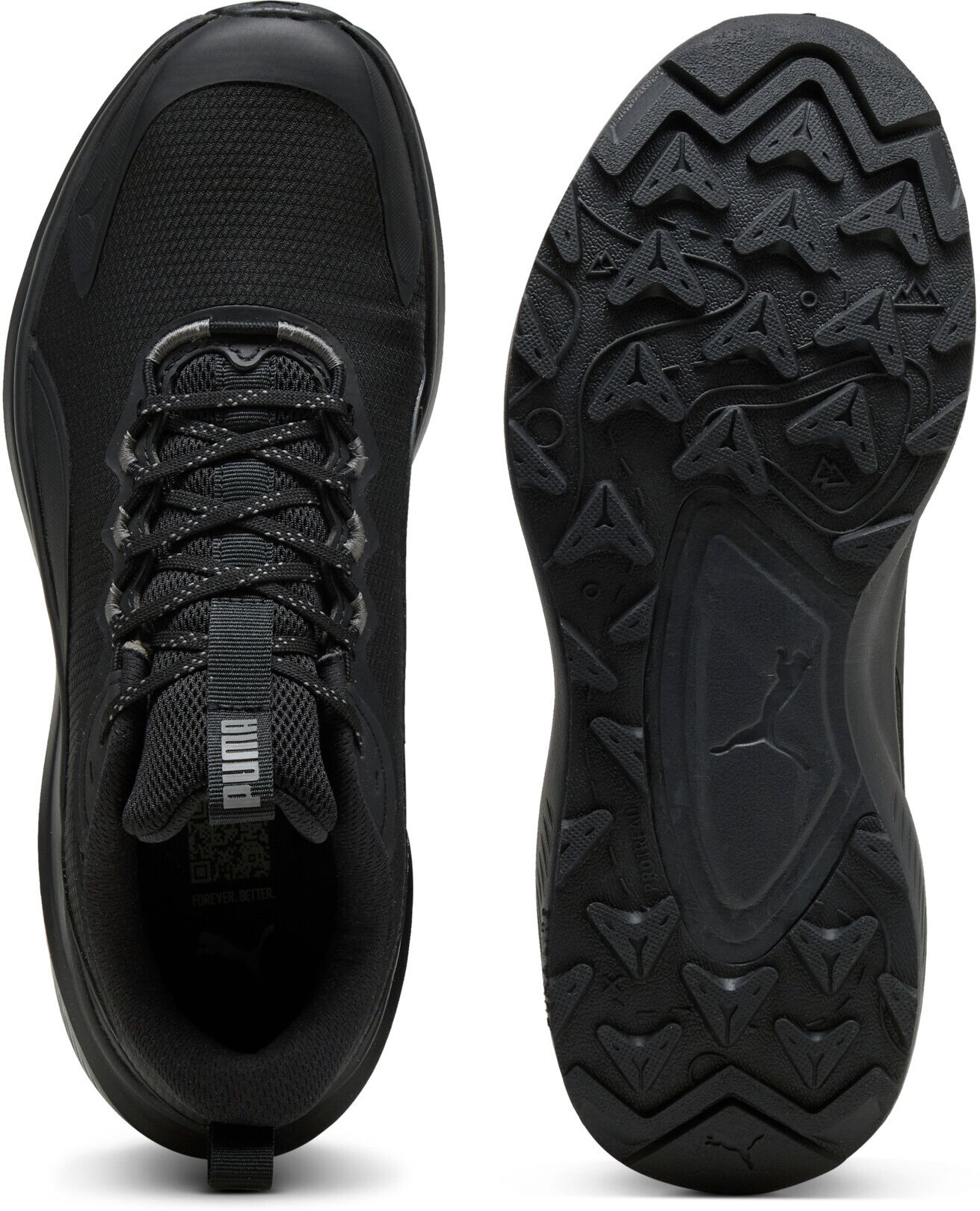 Laufschuh PUMA "SKYROCKET LITE TRAIL", Damen, Gr. 47, Textil, schwarz (puma schwarz, cool schwarz gray), Schuhe Laufschuh