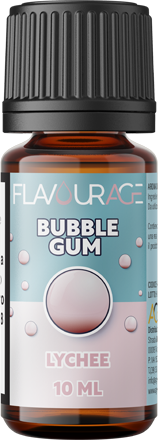 Flavourage Bubble Gum Lychee Aroma Concentrato 10ml Chewing Gum Litchi Ghiaccio