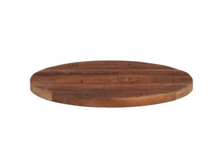 KTHLBRH Runde Tischplatte 60 x 3,8 cm Massivholz Recrupero Recyceltes Material, Oberfläche und glatte Oberfläche, rustikales Design, für den Innenbereich