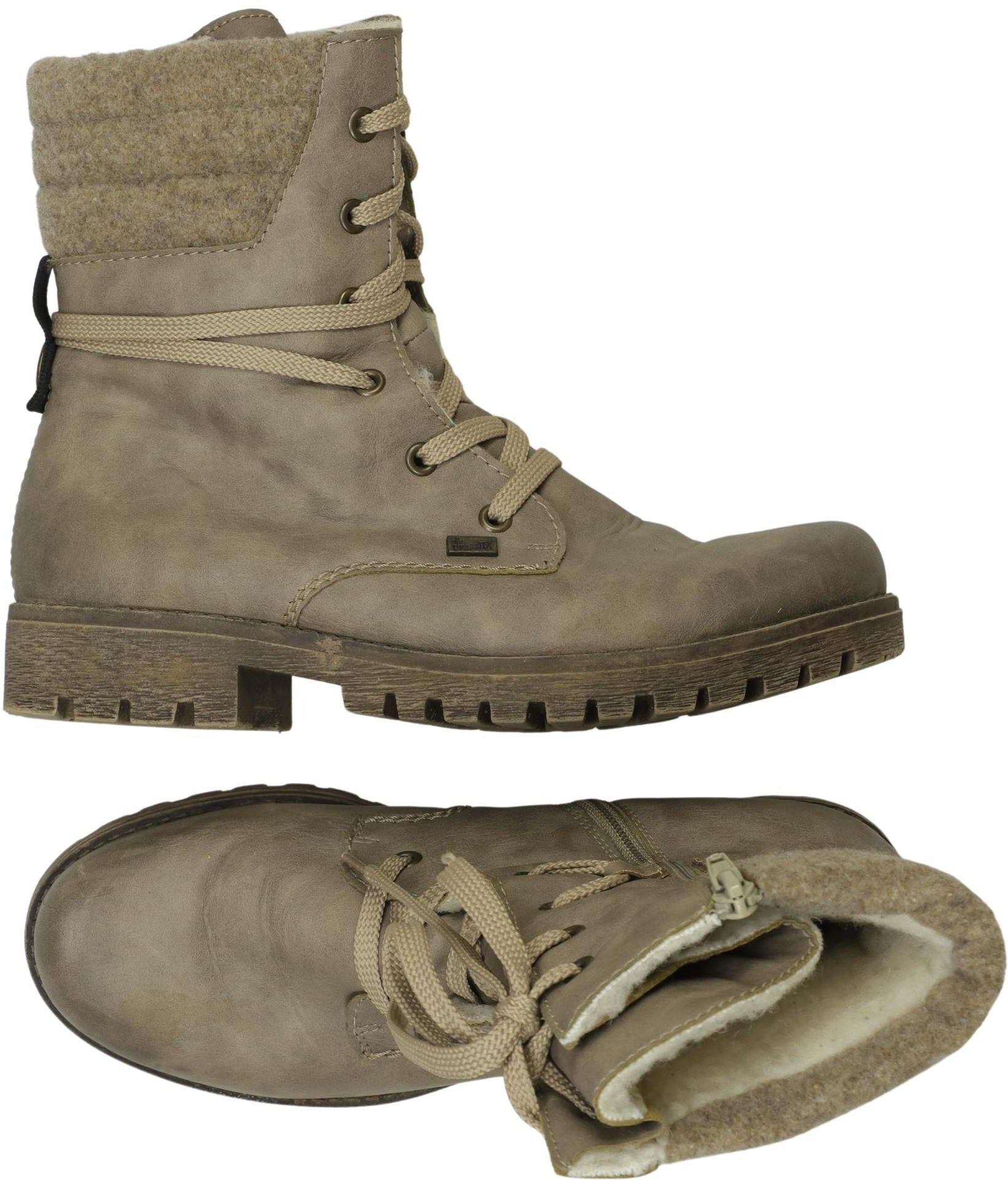 Rieker Damen Stiefelette, Beige, Gr. EU 39, Tex / Membran - Second Hand